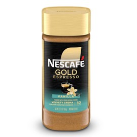 Nescafe Gold Espresso Vanilla Flavored Instant Coffee, 3.5 Oz 3.35 oz