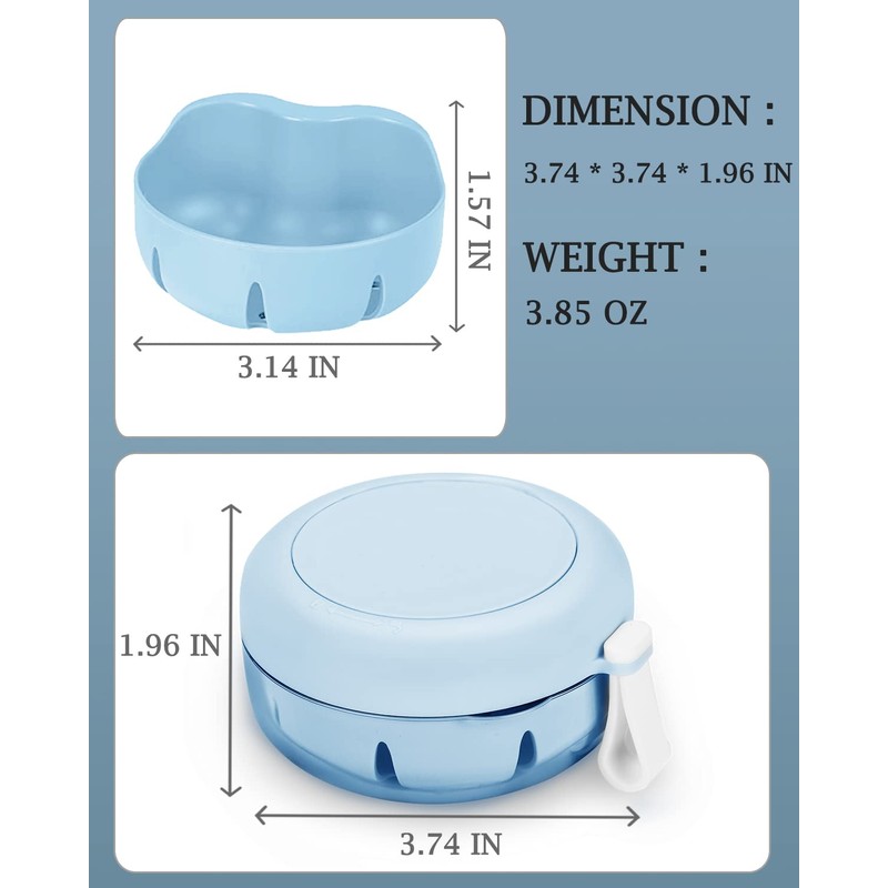 Denture Case, Definitely No-Leak Denture Bath Box for Traveling Perfectly,