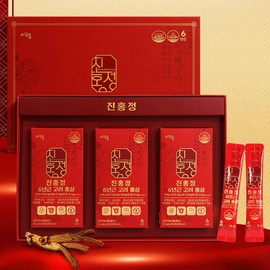 Bewell Korean red ginseng stick, 6-year-old root concentrate, 30 sachets, 5 packs / 고려홍삼스틱 6년근 농축액 진액 30포, 5개