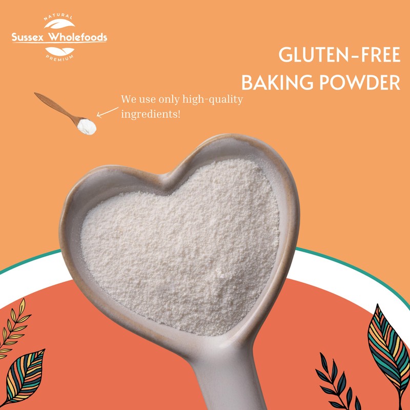 Organic Gluten-Free Baking Powder 500g - Perfect for Cakes, Bread
