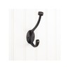 Elements YD60-550DBAC Double Wall Mount Decorative Hook, Brushed Oil Rubbed