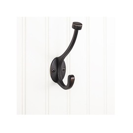 Elements YD60-550DBAC Double Wall Mount Decorative Hook, Brushed Oil Rubbed Bronze