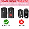 Simocky Key Fob Cover with Diamond Keychain Car Key Shell