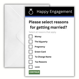 Funny Wedding & Engagement Card - Humorous Design - Funny Greeting Cards For Son Daughter In Law