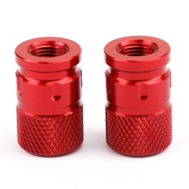 Areyourshop CNC Tire Valve Stem Caps-Billet Anti-Thief,Tire Valve Stem Caps-for Car Truck Bike Motorcycle Red