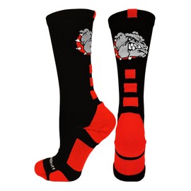 MadSportsStuff Bulldogs Logo Athletic Crew Socks (Multiple Colors)