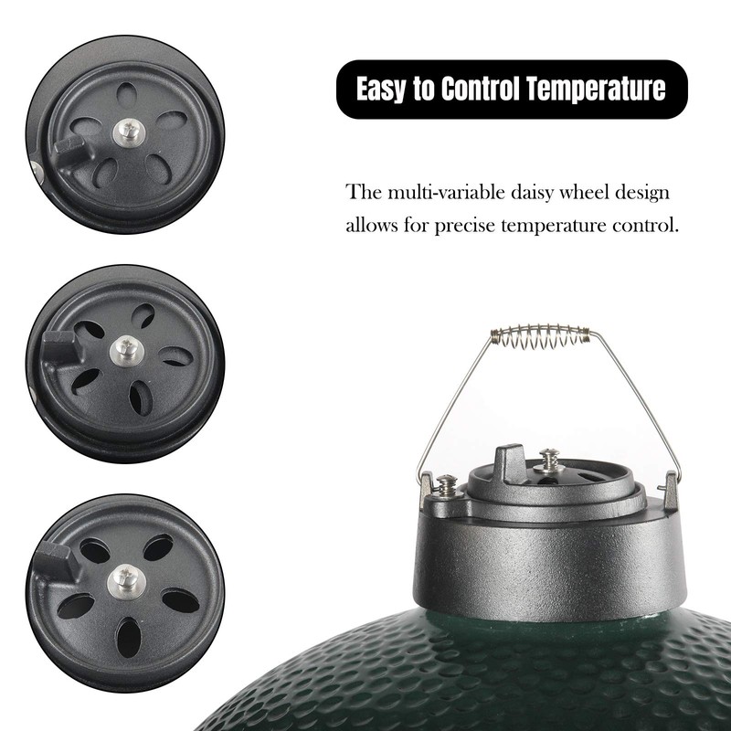 Grill chimney top vent cap,Dracarys large big green egg accessories
