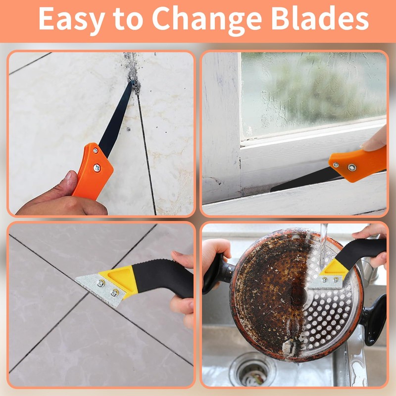 12 Pcs Pro Grout Scraping Rake Tool, Tile Grout Hand