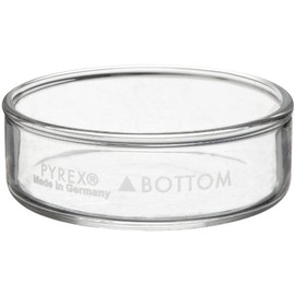 Corning Pyrex Borosilicate Glass Petri Dish Cover Only, 100mm Diameter x 15mm Height (Pack of 12)
