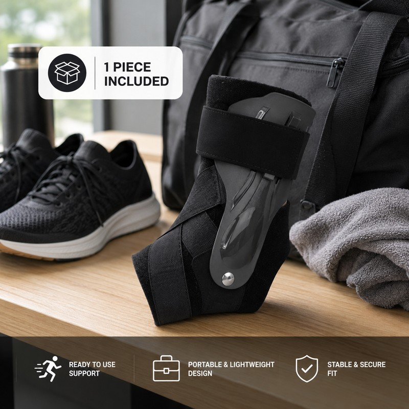 Breathable Adjustable Ankle Support Brace for Adults – Reinforced Compression