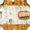 Bunny Rabbit Butterfly Eggs Flowers Easter Table Runner, Seasonal Spring