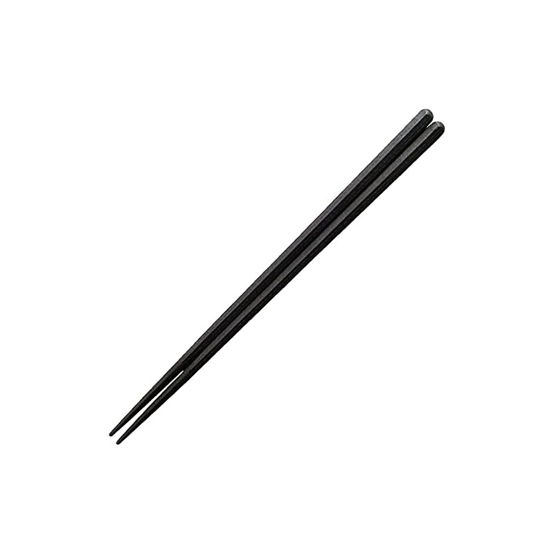 福井クラフト 箸 PBT樹脂箸 日本製 食洗機対応 六角木目箸 黒 20.5cm 日本製