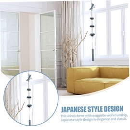 Mipcase 2Pcs Japanese Wind Chimes Garden Hanging Bells for Outdoor Decor Durable and Colorfast Pendant for Balcony and Patio Sweet Sound for Relaxation and Anxiety Relief