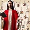 40 Pcs Jesus 'I Saw That' Keychains Jesus Love You