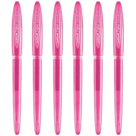 uni-ball Signo UM-170 Gelstick Gel Rollerball Pen - 0.7mm Tip - Pink Ink - Pack of 6