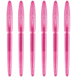 uni-ball Signo UM-170 Gelstick Gel Rollerball Pen - 0.7mm Tip - Pink Ink - Pack of 6