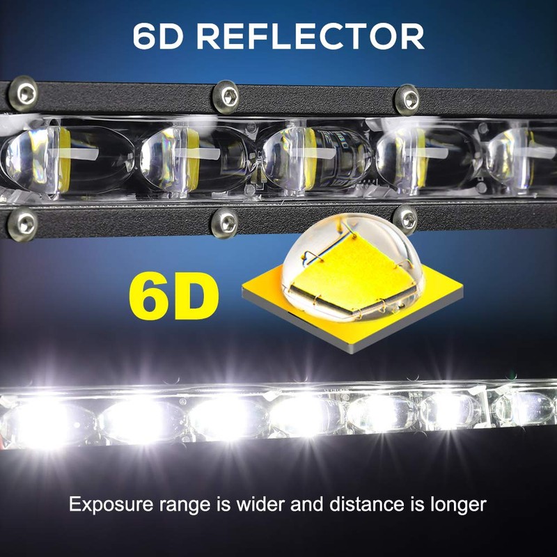 CO LIGHT Led Light Bar Single 50 inch Slim Single