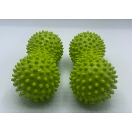Therapist's Choice® Pack of 2 Soft Spiky Massage Peanut Balls, Stress Reflexology, Porcupine Sensory Peanut Ball Set