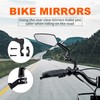 Addmotor Bike Mirrors, 1 Pair Bicycle Mirror Handlebar Mount, 360°
