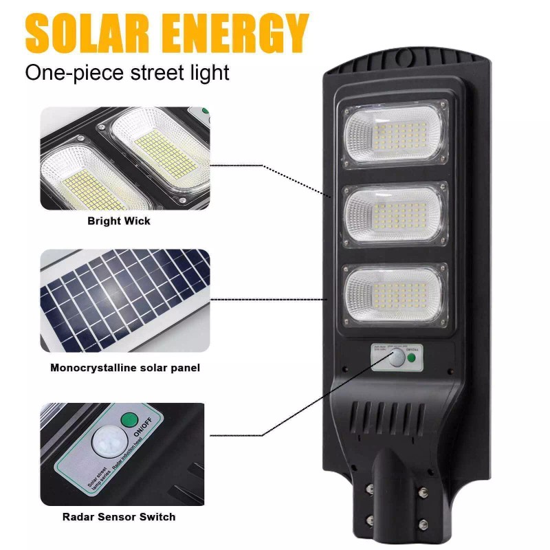 PFCTART 9000000LM Solar Street Light Outdoor Super Bright Dusk to