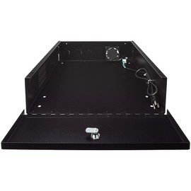 Navepoint DVR Security Heavy Duty Lock-Box with Fan 18 Inch x 18 Inch x 5 Inch Black