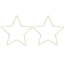 2pcs Dream Catcher Rings Metal Star Shaped Macrame Rings Floral Hoops Wreath Frame for Dream Catcher DIY Craft