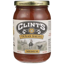 Clints Texas Medium Salsa 16.0 OZ (Pack of 2) by Clints