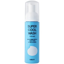 Bareun Saengkang Super Cool Wash for Men Men’s Cleanser, 200ml, 1 piece / 바른생각 슈퍼 쿨 워시 포 맨 남성청결제, 200ml, 1개