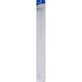 Westcott Plastic Zero Centering 18-Inch Ruler, Clear, CR-18