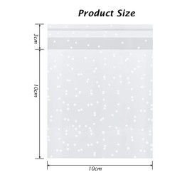 200 Pcs Wax Melt Packaging, Polka Dot Cookie Bags, Self Seal Cellophane Bags, Suitable For Storaging Cookie, Candies, Gift Small Sealable Plastic Bags (Transparent)
