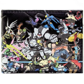 Pharah Omnic Crisis Hero Shooter Squad Montage Wallet Bi-Fold ID & Card Holder, Black