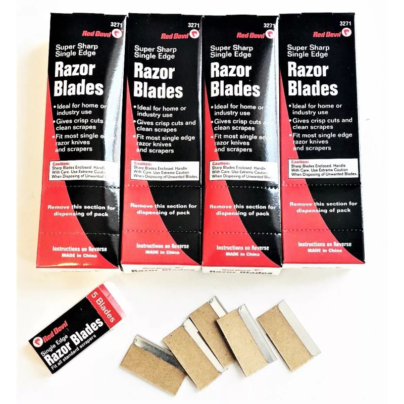 Red Devil 200 RED DEVIL SUPER SHARP STRAIGHT SINGLE EDGE