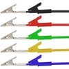 Greluma Pack of 5 Crocodile Clip Test Leads, Double-Sided Crocodile