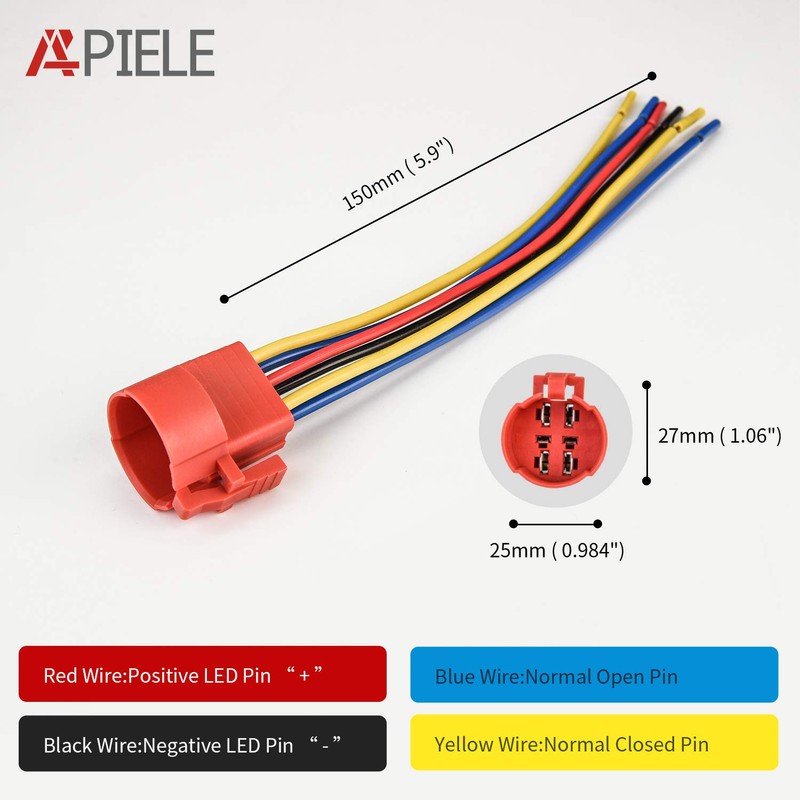 APIELE New 22 mm Momentary Pressure Switch 12 VDC 10