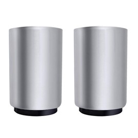 Honbay 2 Pack Beer Bottle Opener with Magnetic Cap Catcher,Silver