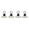 Pit Posse Aluminum L Track Anchor Tie Down Rings (4
