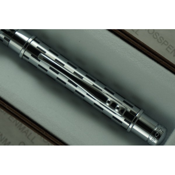 Cross Sable Classic Black Check and Chrome Twist-Action Propel/Repel Ballpoint Pen