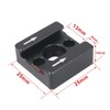 FocusFoto Cold Shoe Mount Adapter Bracket Base with 1/4"-20 Threaded