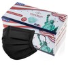 Liberty Masks [50-Pack] Made in USA | Black | 3
