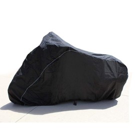 SBU Bike Motorcycle Cover Compatible for KAWASAKI Vulcan 500 LTD. Strong UV Protectivve Chopper Bike Tarp. Breathable and Portable Vehicle Protection