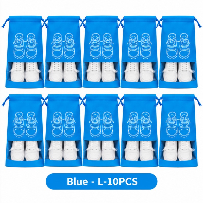 Non-Woven Shoe Storage Bags for Travel & Closet Organization –