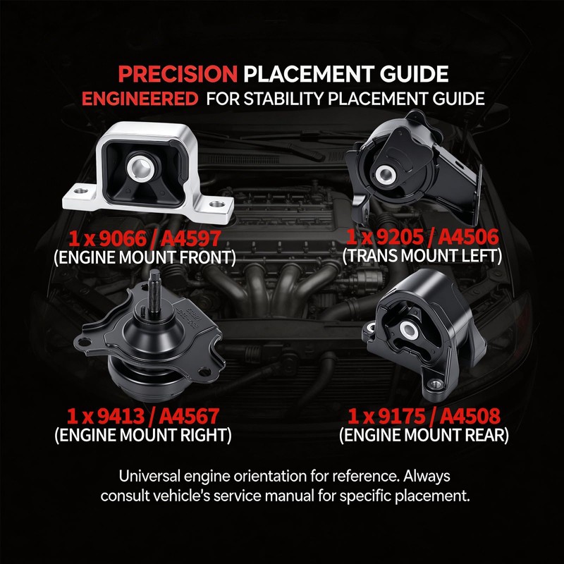 Engine Mount Motor Compatible with Fits 2002-2006 Acura RSX 2.0L