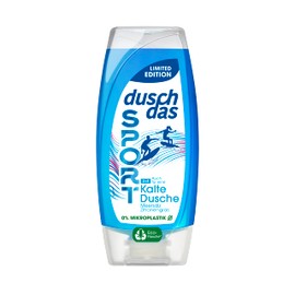 Duschdas 3-in-1 Shower Gel & Shampoo Sport Cold Shower Limited Edition Shower Bath with Sea Salt and Lemongrass Fragrance 225 ml Pack of 1
