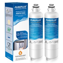 PUREPLUS BORPLFTR50 Replacement for Bosch 11025825 Ultra Clarity Pro Refrigerator Water Filter, Compatible with 12033030, 12028325,11025825, BORPLFTR55, WFC100MF, B36CT80SNS, B36CL80ENS, 2Pack