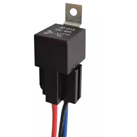 Gebildet 12V 40A 4-Pin Relay JD1912 With Heavy Duty 16AWG + 14AWG Wire Harness