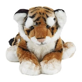 Living Nature Small Tiger Cub Stuffed Animal | Fluffy Tiger Animal | Soft Toy Gift for Kids | 10 inches