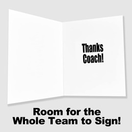 Play Strong 3-Pack Thanks Coach Dream Big 3-Pack (5x7) Greeting Thank You Coach Cards Set Perfect for Youth Sports Players, Teams, Coaches, Family and Fans to Say Thanks - Your Coaches Will Love 'Em!