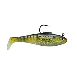 Egret Baits E-VSH30-14-04 3" Vudu Shad 3/Pk, Golden Bunker