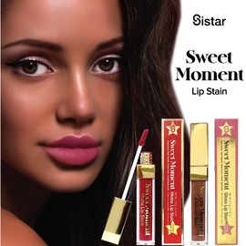 Sistar Sweet Moments Matte Lip Stain Long-Lasting Matte Finish Vivid High Pigment Colors Smooth and Sweet 1.5 mL / 0.05 fl. oz. (Merlot)