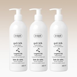 3 bottles of Ziaja Goat Milk Body Lotion 400ml / 3통 지아자 산양유 바디로션 400ml